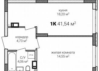 Продаю однокомнатную квартиру, 41.5 м2, Нижний Новгород, метро Горьковская