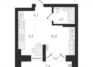 Продается однокомнатная квартира, 28.6 м2, Новосибирск, Заельцовский район