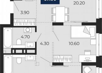 Продажа двухкомнатной квартиры, 65.3 м2, Тюмень, Центральный округ