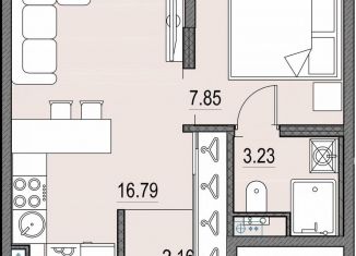 Продажа 1-комнатной квартиры, 30.3 м2, Санкт-Петербург, Василеостровский район