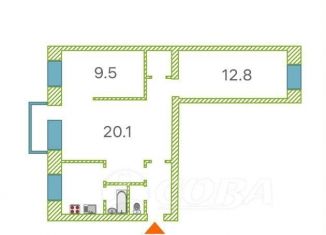 Продажа трехкомнатной квартиры, 55.8 м2, Тюменская область, проезд Геологоразведчиков, 33