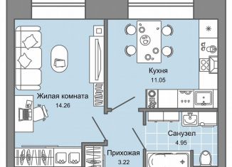 Продам однокомнатную квартиру, 33 м2, Кировская область