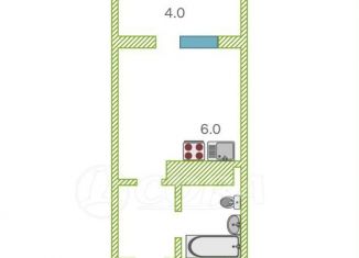 Продается квартира студия, 19 м2, Тюмень, улица Александра Протозанова, 4, Калининский округ