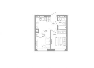 1-комнатная квартира на продажу, 31.9 м2, Астрахань, Советский район, Боевая улица, 132с2