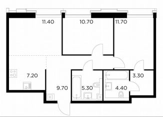 Продажа 2-ком. квартиры, 63.7 м2, Москва, Войковский район