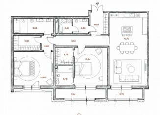 Продам 3-комнатную квартиру, 148.3 м2, Москва, Крестовоздвиженский переулок, 4, район Арбат