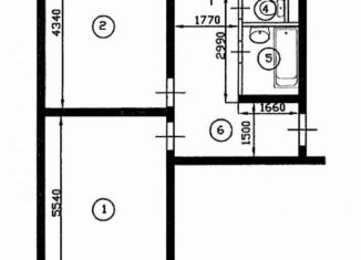 Сдача в аренду 2-ком. квартиры, 57.8 м2, Москва, Гурьевский проезд, 35/58, метро Красногвардейская