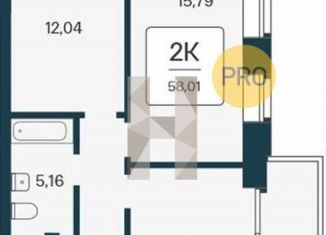 2-ком. квартира на продажу, 58 м2, Новосибирск, метро Октябрьская