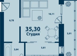 Продам 1-ком. квартиру, 35.3 м2, деревня Ветошниково