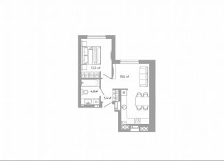 Продам однокомнатную квартиру, 40 м2, Астрахань, Ленинский район