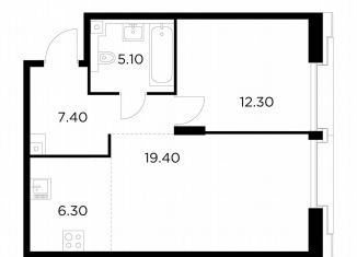 Продается однокомнатная квартира, 50.5 м2, Москва, Войковский район