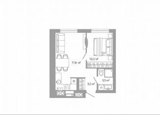 Продаю 1-комнатную квартиру, 34.8 м2, Астрахань, Ленинский район