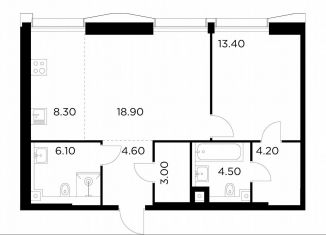 Продам однокомнатную квартиру, 63 м2, Москва, метро Войковская