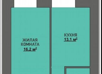 Продам однокомнатную квартиру, 41.6 м2, Амурская область, Красивая улица, 23А