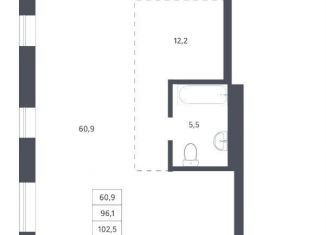 Продается 1-ком. квартира, 102.5 м2, Новосибирск, Красный проспект, 236, метро Гагаринская