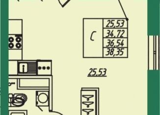 Продается квартира студия, 36.5 м2, Владимирская область