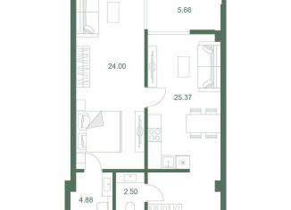 Продается 1-комнатная квартира, 62.4 м2, Ялта