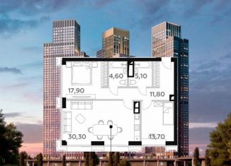 Продаю 2-ком. квартиру, 83.4 м2, Москва, ЖК Вилл Тауэрс, проспект Генерала Дорохова, 49к2