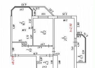 Продается 2-комнатная квартира, 72 м2, Анапа, Анапское шоссе, 32к6