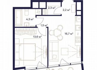 Продажа 1-комнатной квартиры, 42.9 м2, Москва, ЖК Союз, к4, СВАО