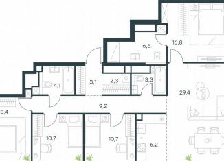 Продажа 5-ком. квартиры, 115.8 м2, Москва, жилой комплекс Левел Звенигородская, к1