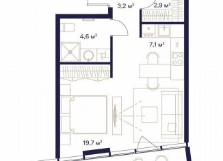 Продажа 1-ком. квартиры, 39.8 м2, Москва, ЖК Союз, к3, метро Свиблово