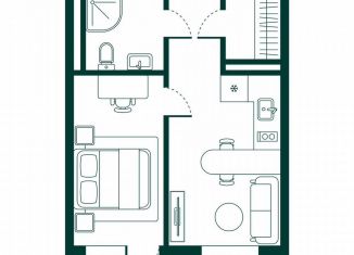 Продажа 1-ком. квартиры, 38.1 м2, Дербент