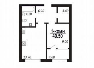 Продается квартира студия, 40.5 м2, Омск