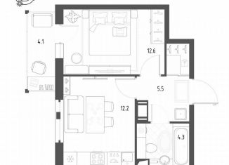 Продается однокомнатная квартира, 35.8 м2, Санкт-Петербург