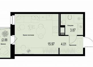 Продам квартиру студию, 24.7 м2, Мурино