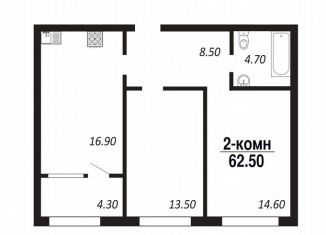 2-ком. квартира на продажу, 62.5 м2, Омск