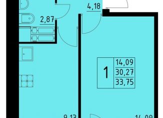 1-комнатная квартира на продажу, 33.8 м2, Пермь, Орджоникидзевский район