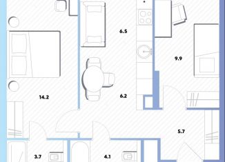 Продаю 2-ком. квартиру, 50.3 м2, Москва, Окская улица, 7А, метро Окская