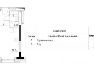 Продаю квартиру студию, 19 м2, Москва, проспект Андропова, 10, метро Технопарк