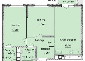 Продаю 2-комнатную квартиру, 60 м2, Ижевск, Устиновский район
