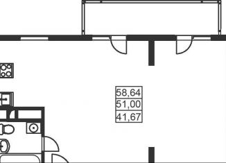 2-ком. квартира на продажу, 58.8 м2, Анапа, Мирная улица, 29к9, ЖК Времена Года