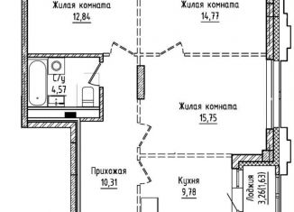 3-комнатная квартира на продажу, 70 м2, Омск, Советский округ