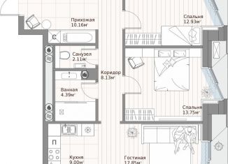 Продам двухкомнатную квартиру, 78.3 м2, Татарстан