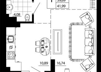 Продажа 1-ком. квартиры, 42 м2, Ростов-на-Дону, улица 26-я Линия, 35Б, Пролетарский район