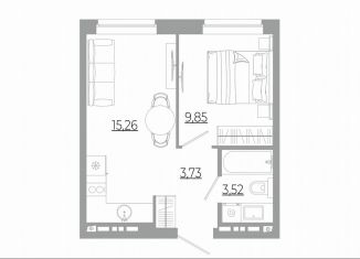 Продаю однокомнатную квартиру, 32.4 м2, Екатеринбург