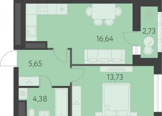 Продаю 1-комнатную квартиру, 41.8 м2, Екатеринбург, метро Чкаловская, улица Академика Парина, 27