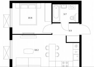 Продажа 1-ком. квартиры, 36 м2, Москва, район Южное Бутово