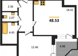 Продаю 1-ком. квартиру, 48.5 м2, Воронеж, Острогожская улица, 164