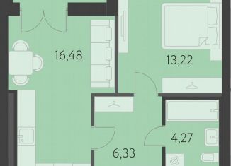 Продажа 1-ком. квартиры, 41.9 м2, Екатеринбург, метро Чкаловская, улица Академика Парина, 27