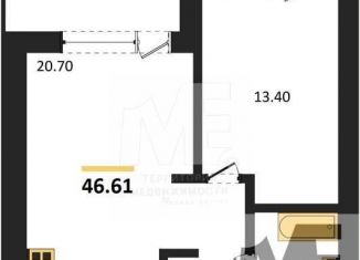 Продается однокомнатная квартира, 46.6 м2, посёлок городского типа Янтарный