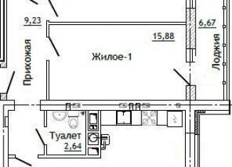 2-ком. квартира на продажу, 85.6 м2, Смоленск, Промышленный район, улица Крупской, 54Б