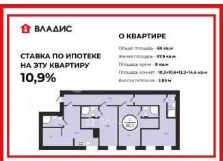 Продажа 4-комнатной квартиры, 69 м2, Санкт-Петербург, Гагаринская улица, 13, метро Невский проспект