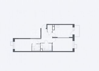 Продается 2-комнатная квартира, 57.5 м2, деревня Середнево