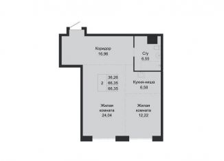 Продается 2-ком. квартира, 66.4 м2, Хабаровск