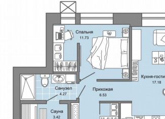 Продается 1-комнатная квартира, 43.5 м2, Екатеринбург, Косотурская улица, 1В/1